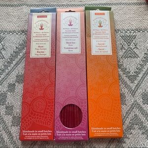 ✨Incense Bundle✨Chakras: Root, Sacral & Third Eye - Nag Champa, Sandalwood, Rose